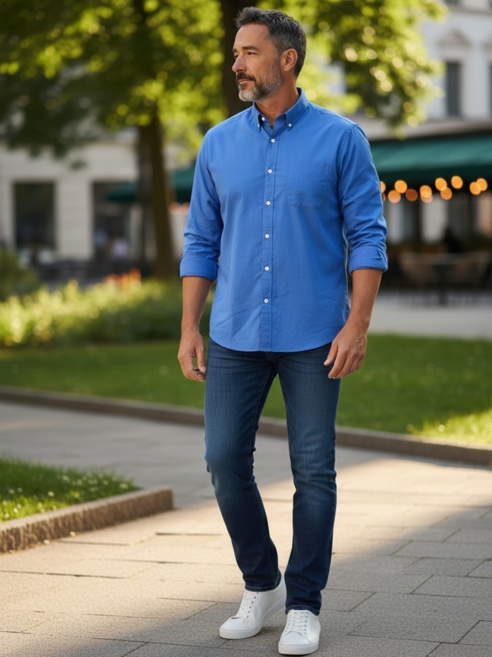 Jos. A. Bank Men’s Solid Blue Dress Shirt